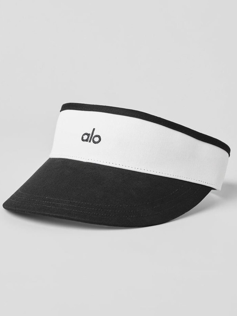 ALO Yoga Washed Off-Duty Visor Black White NWT
